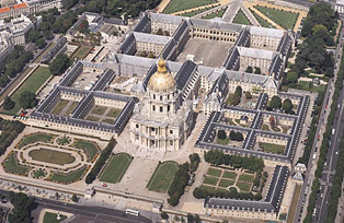 aerial view of the Invalides
